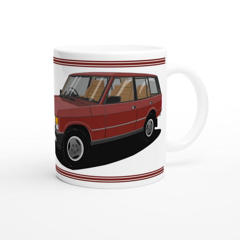 Range Rover Classic 5 Door facelift in Red Art Mug