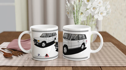 Range Rover Classic 5 Door facelift in Silver Art Mug
