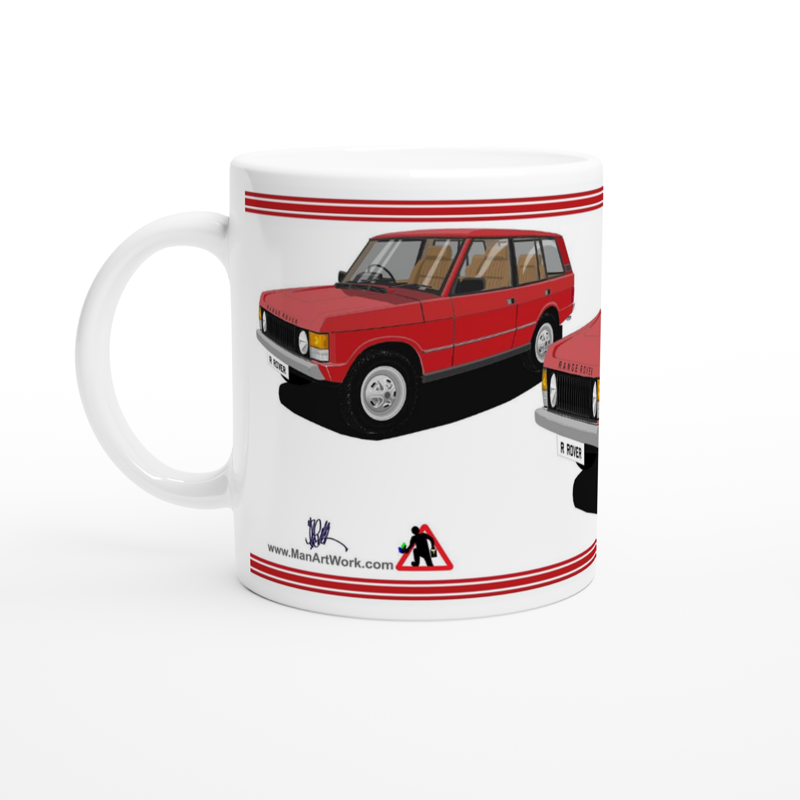 Range Rover Classic 5 Door in Red Art Mug