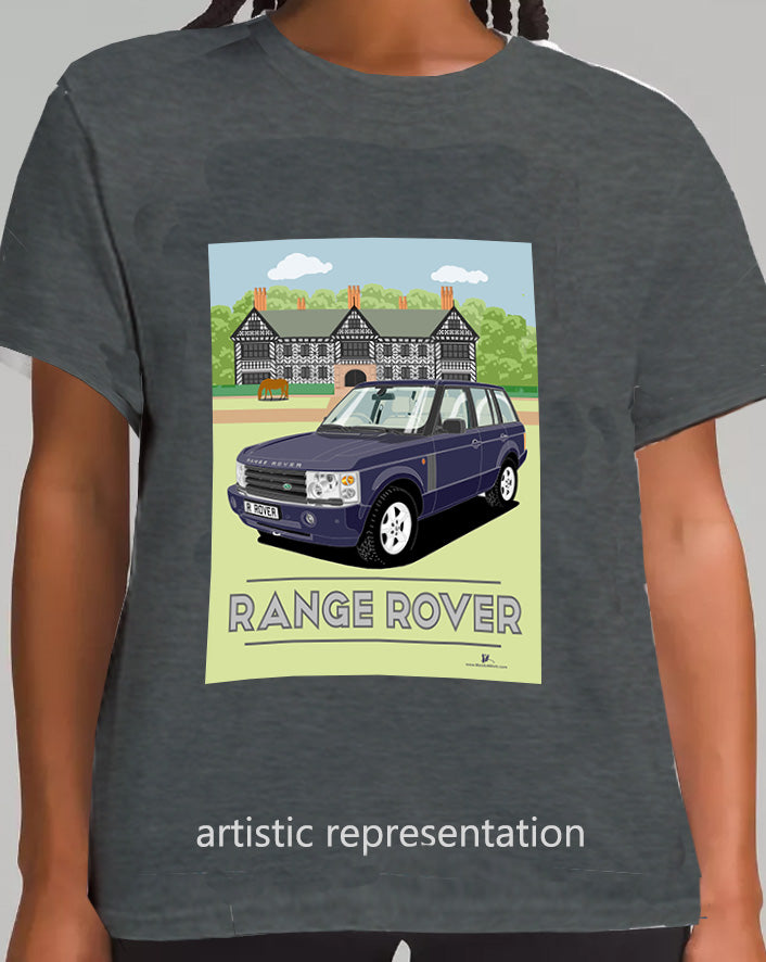 Range Rover Mk3 (L322) in Dark-Blue (Scene) Art T Shirt