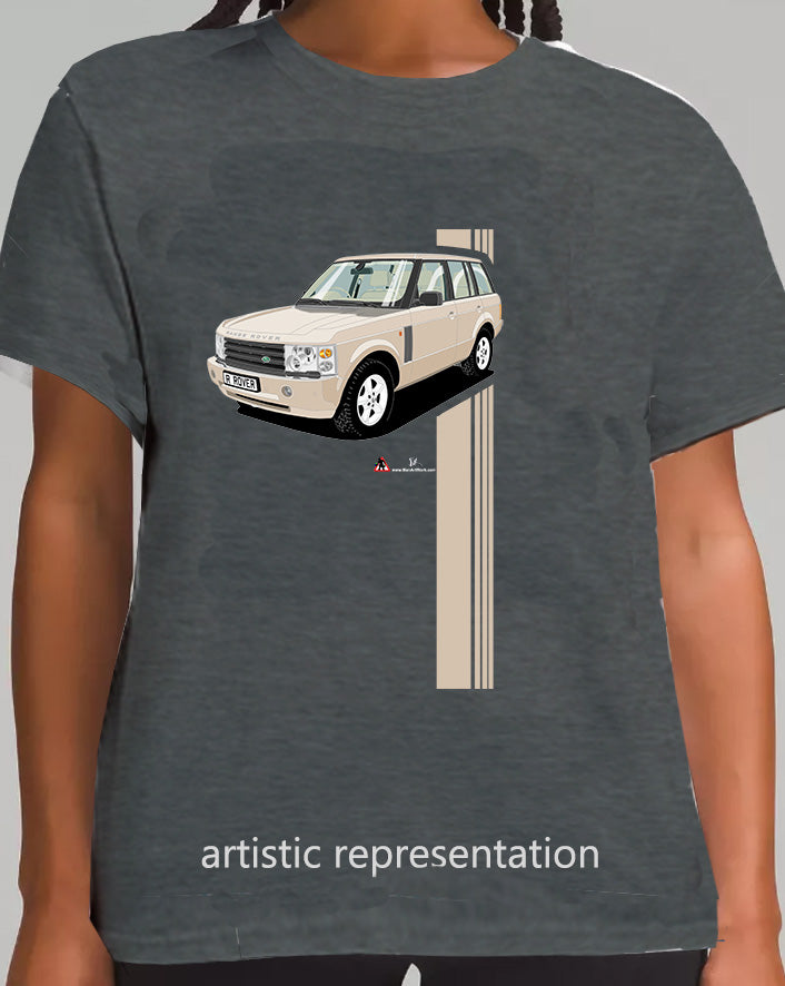 Range Rover Mk3 (L322) in Gold (Stripes) Art T Shirt