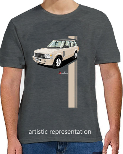 Range Rover Mk3 (L322) in Gold (Stripes) Art T Shirt