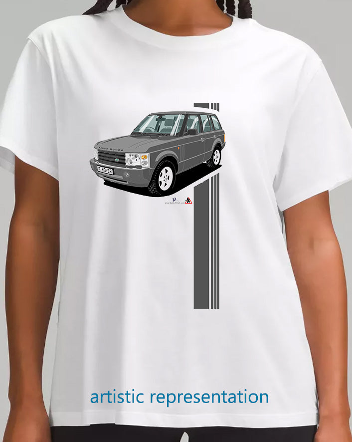 Range Rover Mk3 (L322) in Gray (Stripes) Art T Shirt