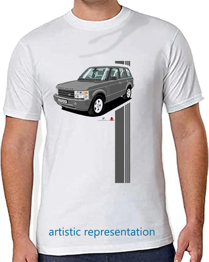 Range Rover Mk3 (L322) in Gray (Stripes) Art T Shirt