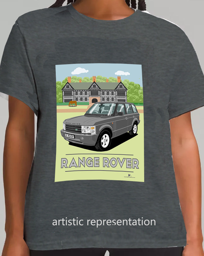 Range Rover Mk3 (L322) in Gray (Scene) Art T Shirt