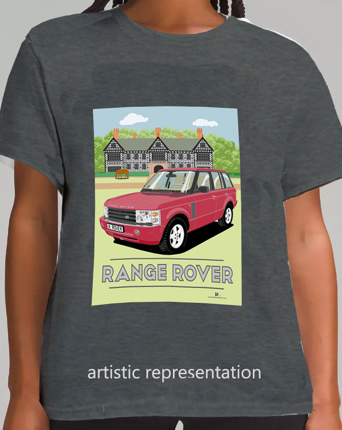 Range Rover Mk3 (L322) in Red (Scene) Art T Shirt