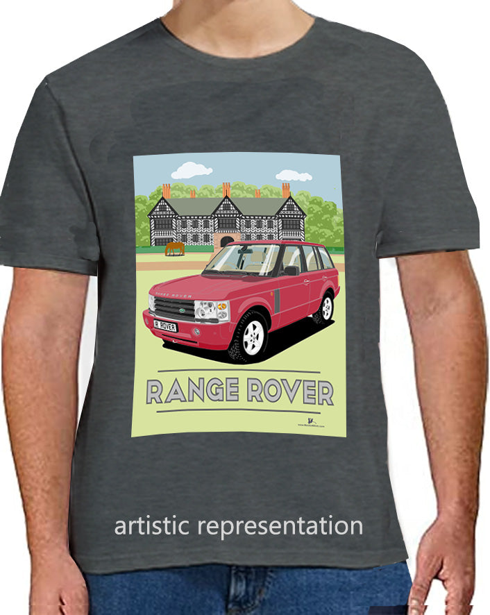 Range Rover Mk3 (L322) in Red (Scene) Art T Shirt