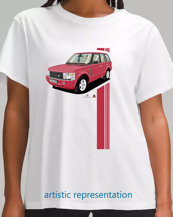 Range Rover Mk3 (L322) in Red (Stripes) Art T Shirt