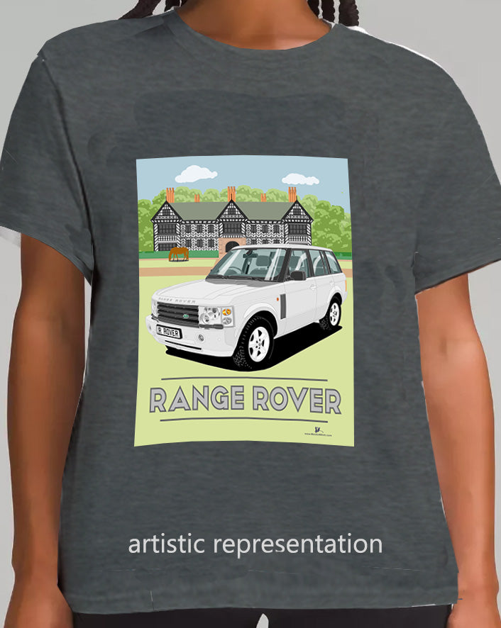 Range Rover Mk3 (L322) in Silver (Scene) Art T Shirt