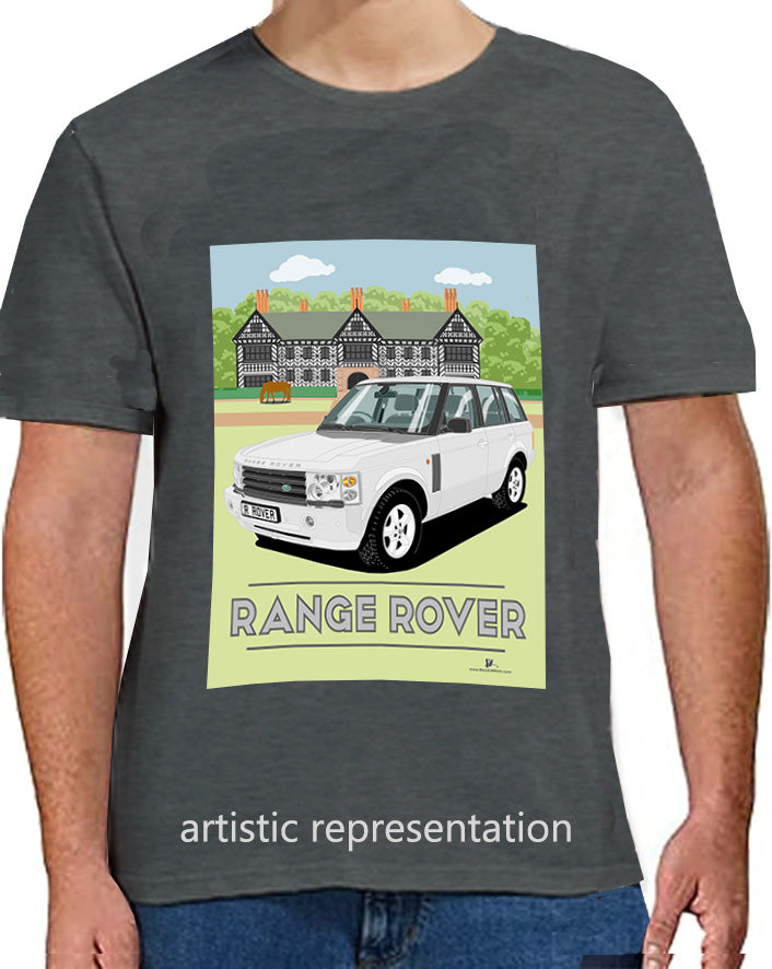 Range Rover Mk3 (L322) in Silver (Scene) Art T Shirt