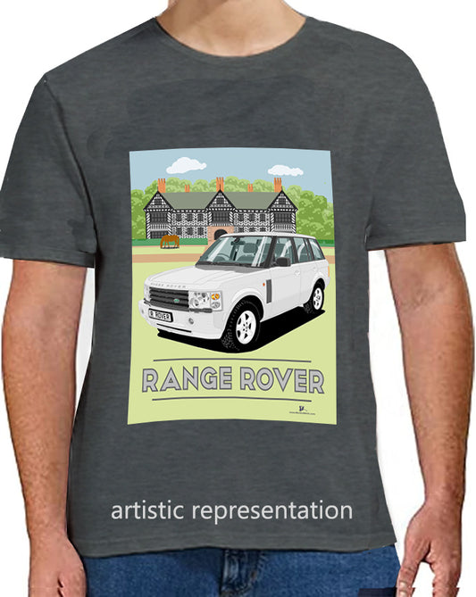 Range Rover Mk3 (L322) in Gold (Scene) Art T Shirt