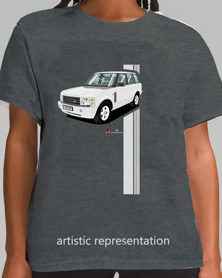 Range Rover Mk3 (L322) in Silver (Stripes) Art T Shirt