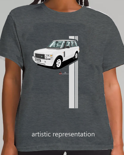 Range Rover Mk3 (L322) in Silver (Stripes) Art T Shirt