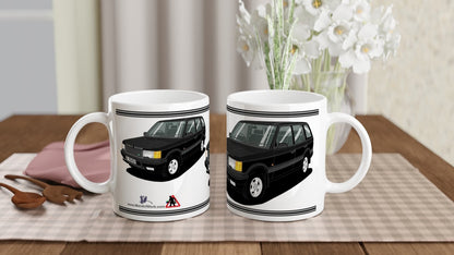 Range Rover Mk2 (P38) in Black Art Mug