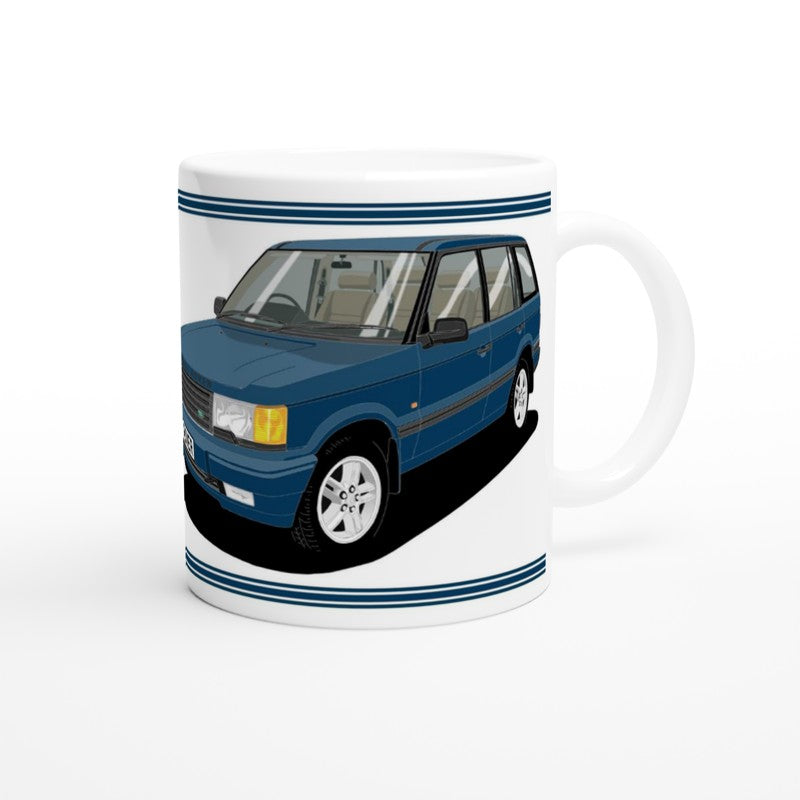 Range Rover Mk2 (P38) in Blue Art Mug