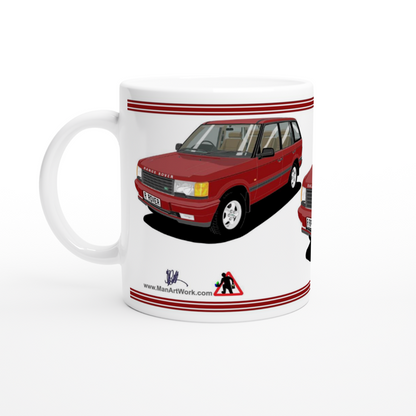 Range Rover Mk2 (P38) in Red Art Mug