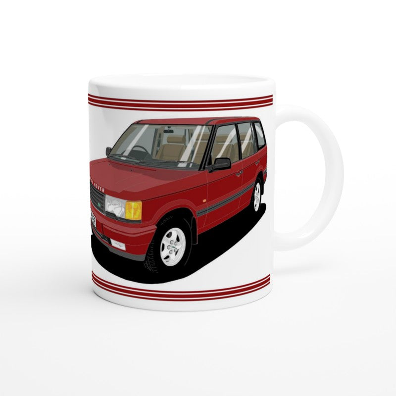 Range Rover Mk2 (P38) in Red Art Mug