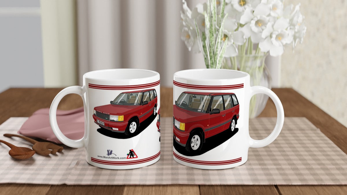 Range Rover Mk2 (P38) in Red Art Mug