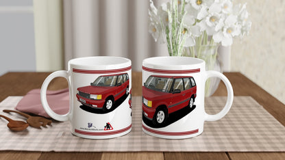 Range Rover Mk2 (P38) in Red Art Mug