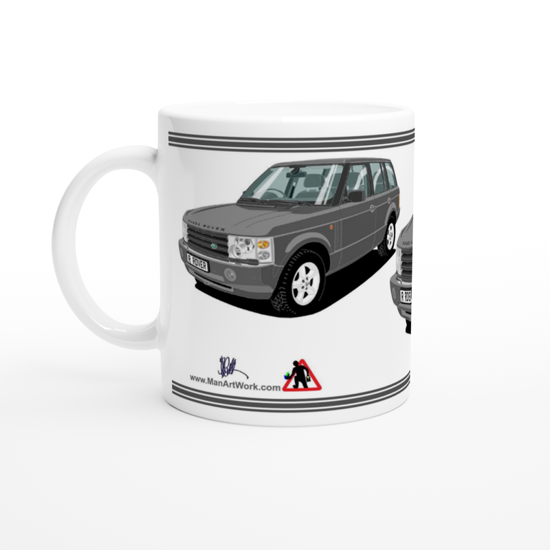 Range Rover Mk3 (L322) in Gray Art Mug