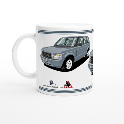 Range Rover Mk3 (L322) in Light-BLue Art Mug