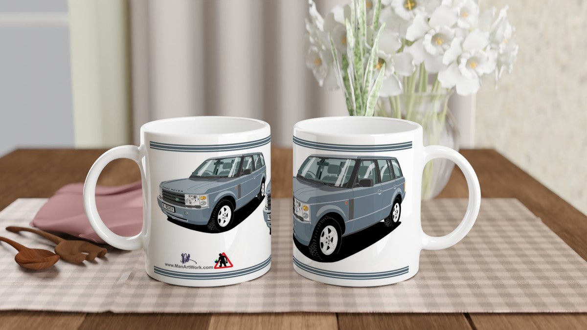 Range Rover Mk3 (L322) in Light-BLue Art Mug