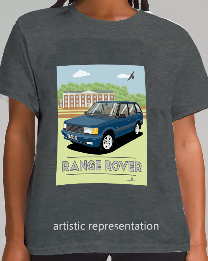Range Rover Mk2 (P38) in Blue (Scene) Art T Shirt