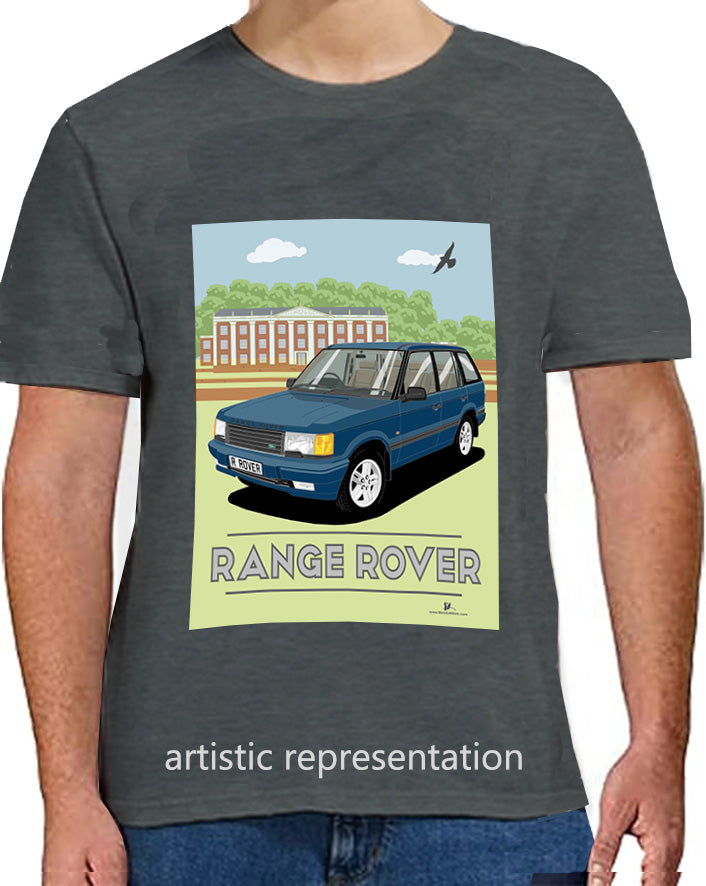 Range Rover Mk2 (P38) in Blue (Scene) Art T Shirt