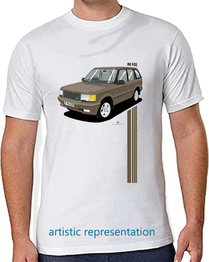 Range Rover Mk2 (P38) in Bronze (Stripes) Art T Shirt