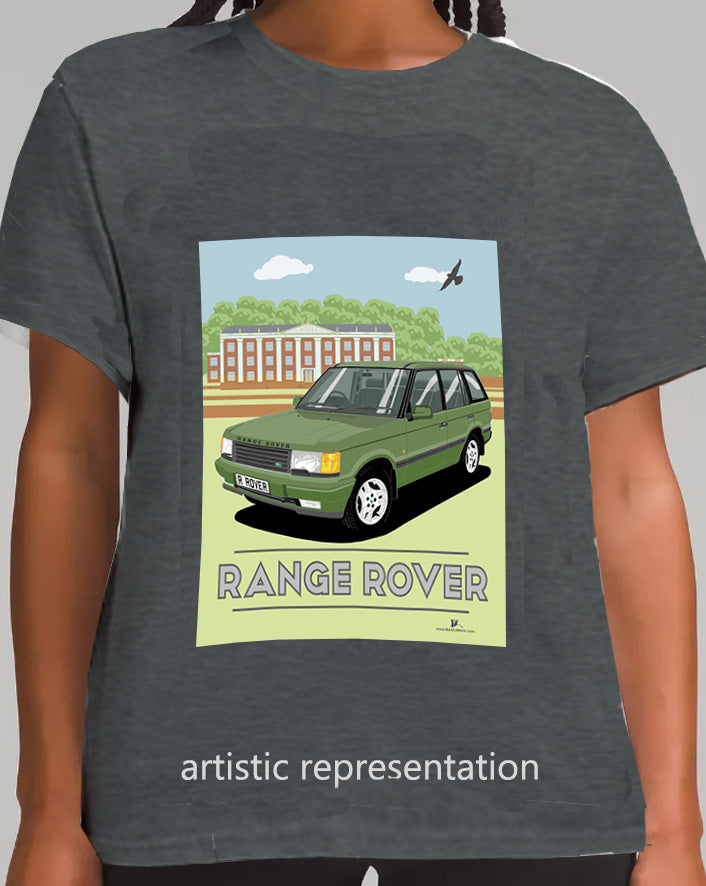 Range Rover Mk2 (P38) in Green (Scene) Art T Shirt