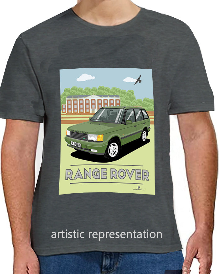 Range Rover Mk2 (P38) in Green (Scene) Art T Shirt