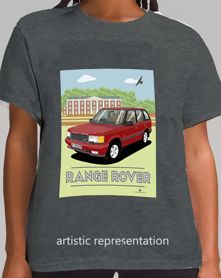 Range Rover Mk2 (P38) in Red (Scene) Art T Shirt