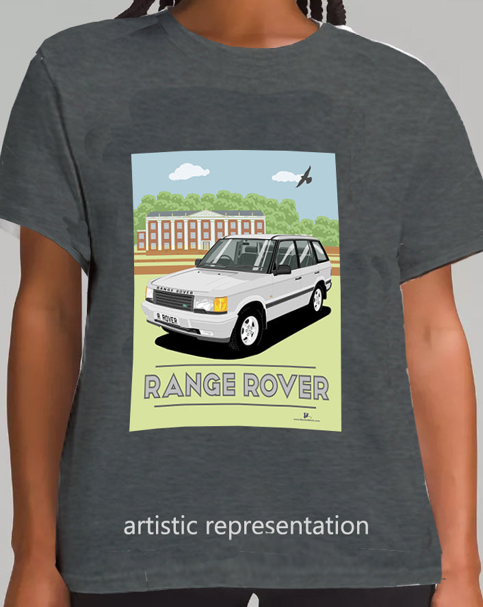 Range Rover Mk2 (P38) in Silver (Scene) Art T Shirt