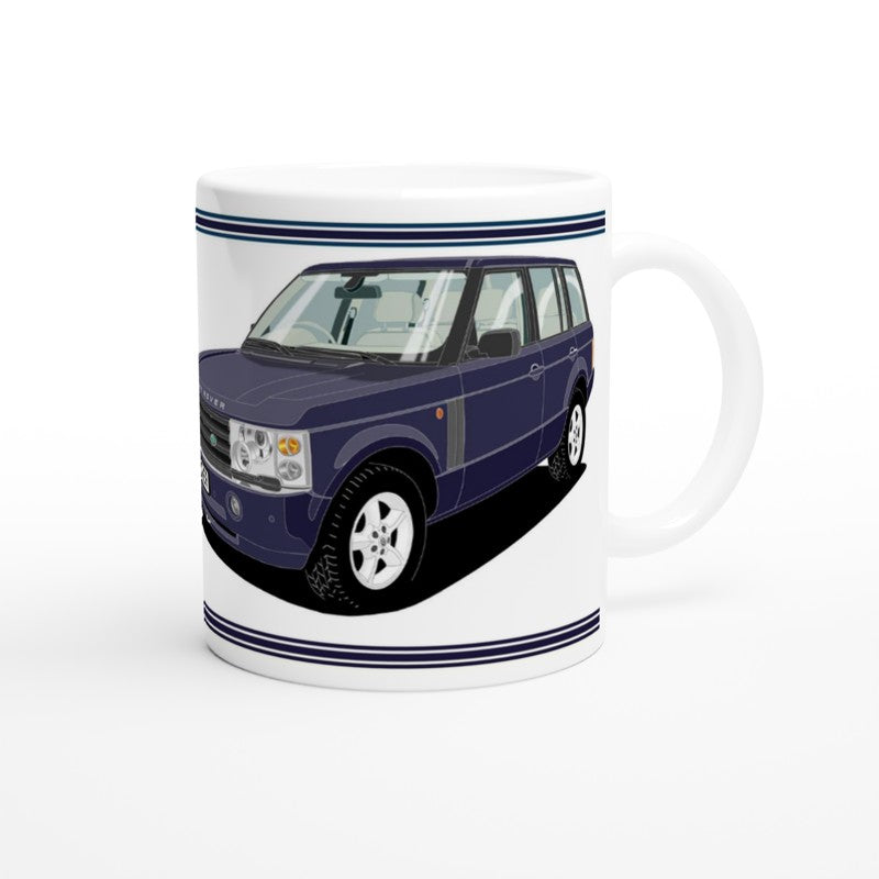 Range Rover Mk3 (L322) in Dark-Blue Art Mug