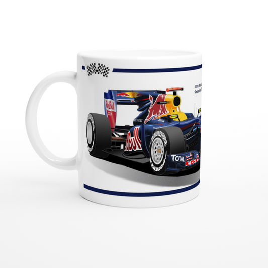 Red Bull RB6 F1 Motor Racing Art Mug