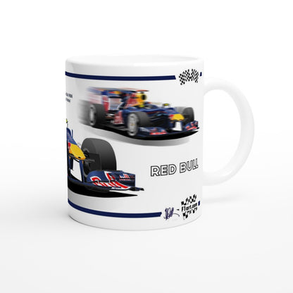 Red Bull RB6 F1 Motor Racing Art Mug