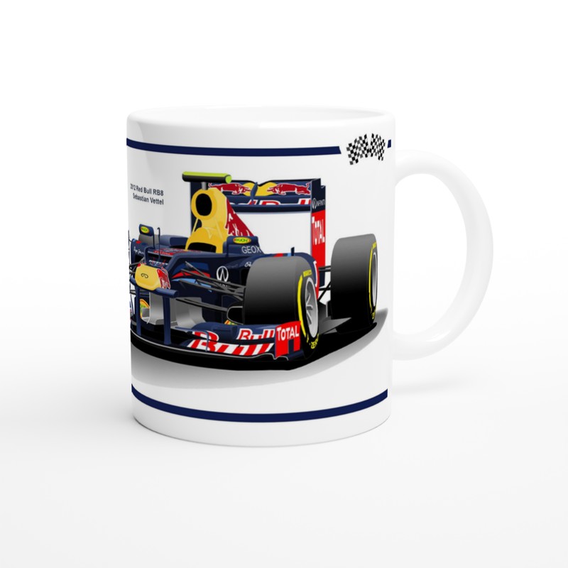 Red Bull RB8 F1 Motor Racing Art Mug