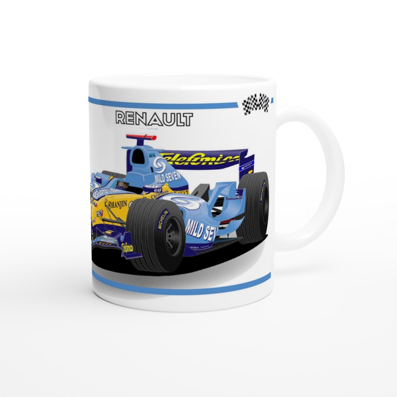 Renault R25 F1 Motor Racing Art Mug