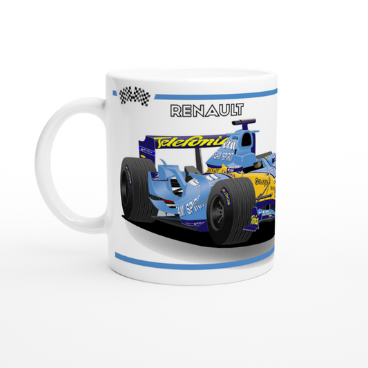 Renault R26 F1 Motor Racing Art Mug