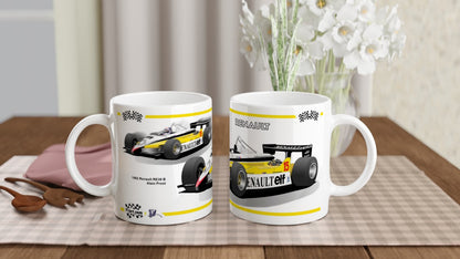 Renault RE30B F1 Motor Racing Art Mug