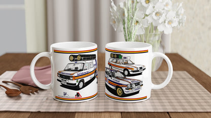 Rothmans Ford Escort Mk2 Rally Car Art Mug 