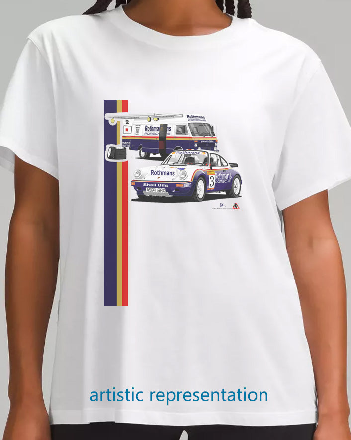 Porsche 911 Rothmans Rally T Shirt