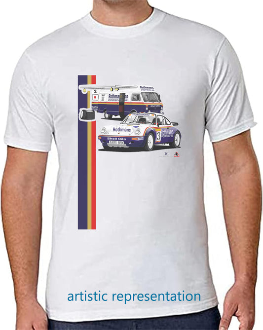 Porsche 911 Rothmans Rally T Shirt