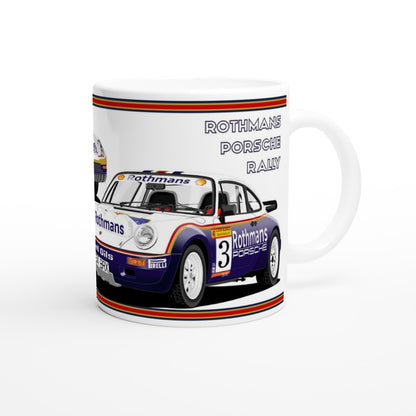 Rothmans Porsche 959 911 Rally Car Art Mug 