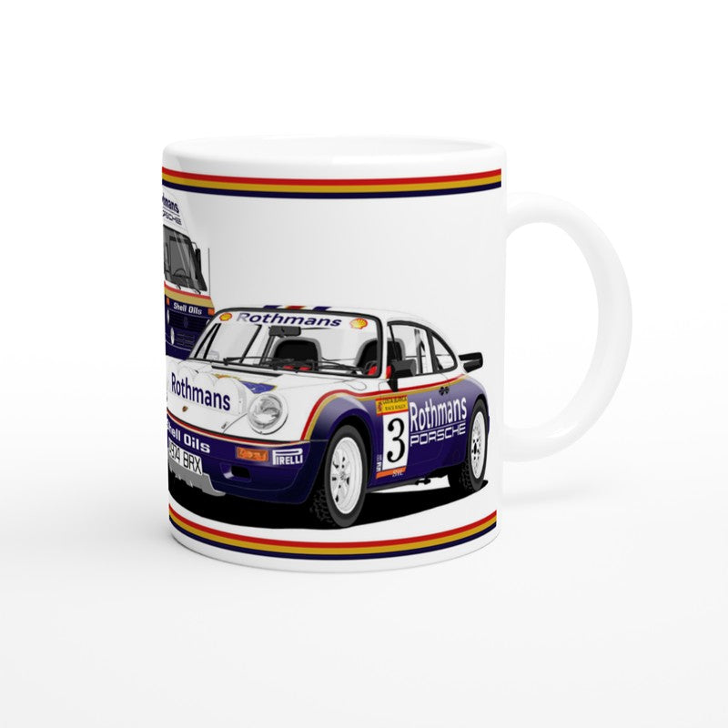 Rothmans Porsche 911 SC Rally Car Mug