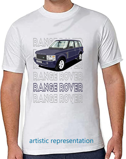 Range Rover Mk3 (L322) in Dark-Blue (Words) Art T Shirt