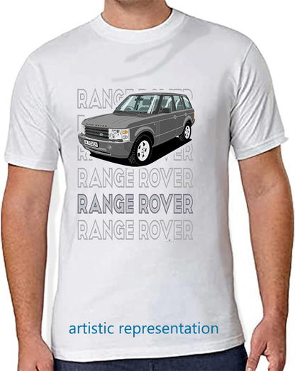 Range Rover Mk3 (L322) in Gray (Words) Art T Shirt