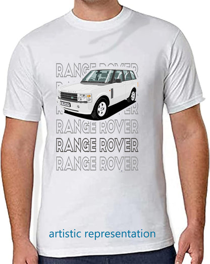 Range Rover Mk3 (L322) in Silver (Words) Art T Shirt