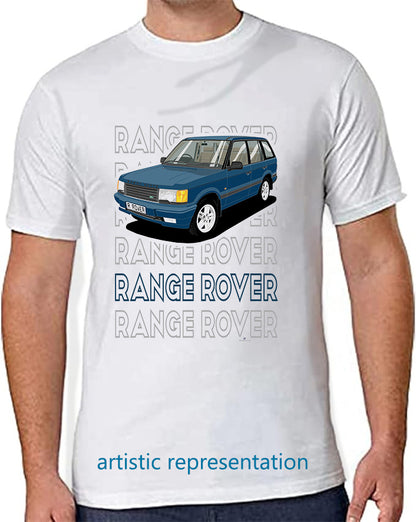 Range Rover Mk2 (P38) in Blue (Words) Art T Shirt