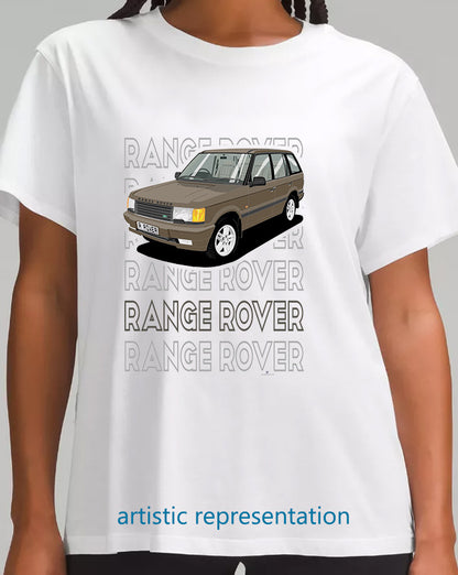 Range Rover Mk2 (P38) in Bronze (Words) Art T Shirt